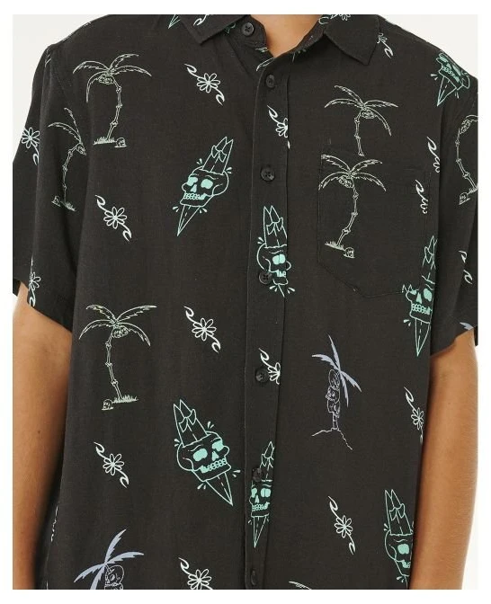 Marškiniai berniukams Rip Curl Eternal Shred, juodi