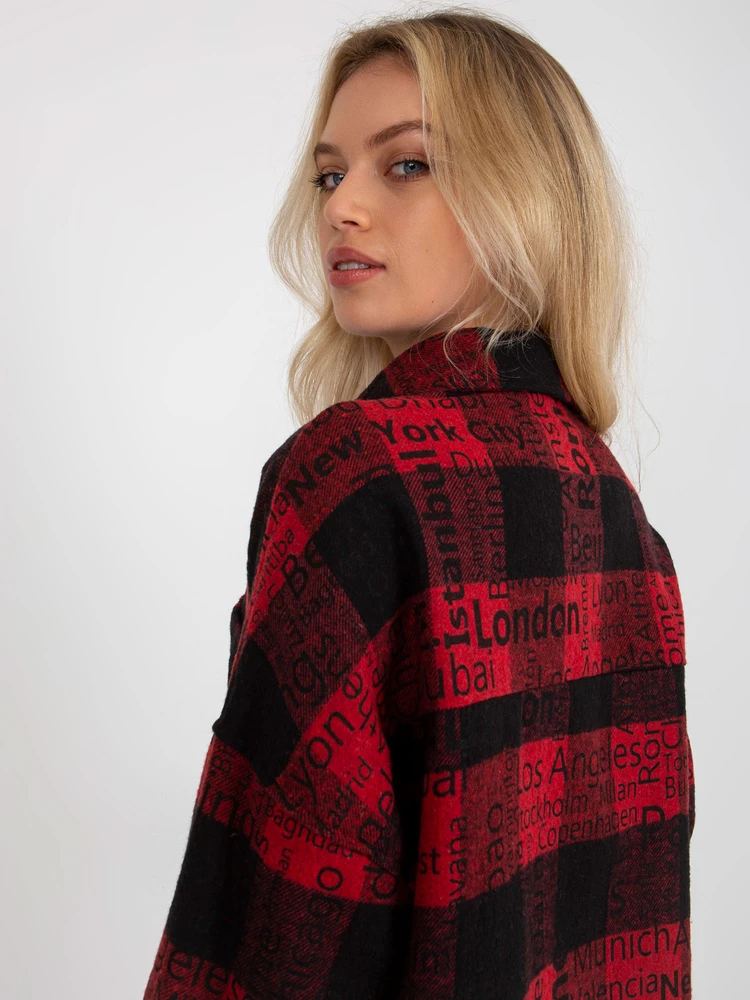 Marškiniai-DN-KS-3990.95P-juoda ir raudona
