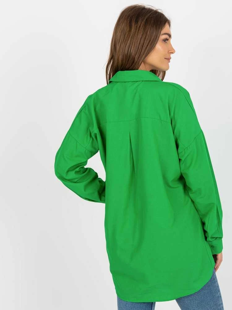 Marškiniai ilgomis rankovėmis žali
