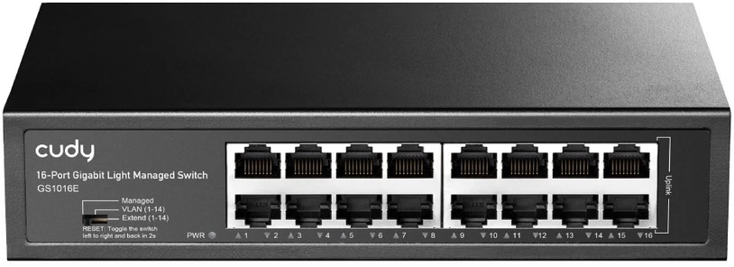 Šakotuvas Komutatorius CUDY GS1016E 16 prievadų gigabito šviestuvas