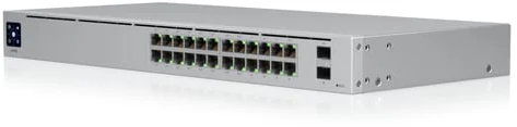 Maršrutizatorius UBIQUITI USW-Pro-24-POE UniFi komutatorius, 24 x 400 W, 24 gigabito RJ45 prievadai, 2 SFP+ prievadai, PoE++