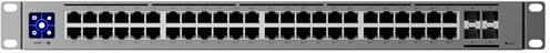 Šakotuvas UBIQUITI USW-PRO-48-POE UniFi komutatorius, 48 x 600 W, 48 gigabito RJ45 prievadai, 4 SFP+ prievadai, PoE++
