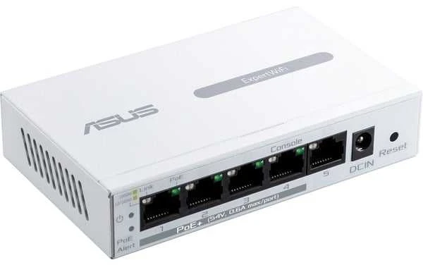 Modemas „Asus“ | „ExpertWiFi“ 5 prievadų „GbE“ išmanusis valdomas „PoE+“ komutatorius | EBP15