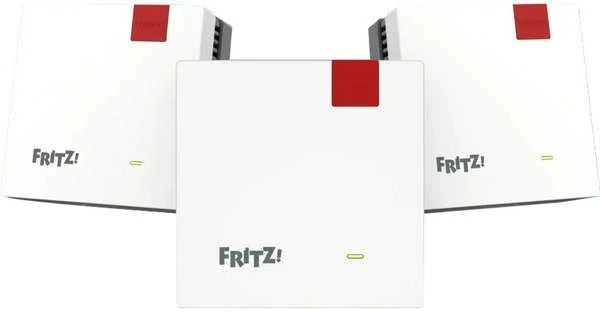 Maršrutizatorius AVM FRITZ! Set 1700 3 įrenginių rinkinys, kartotuvas - baltas/pilkas, Wi-Fi 7 su 3,6 GBit/s sparta