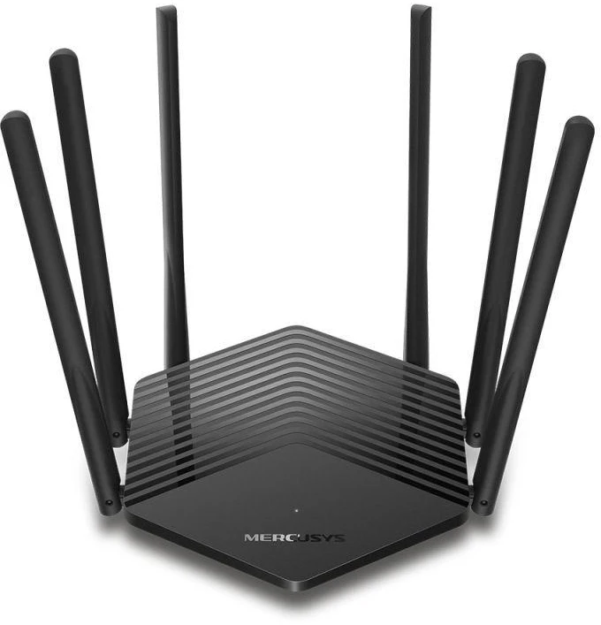 Mercusys | AC1900 belaidis dviejų juostų gigabitų procesorius | MR50G | 802.11ac | 600+1300 Mbit/s | 10/100/1000 Mbit/s | Ethernet LAN (RJ-45) jungle 2 | Tinklelio atramos Nr. | MU-MiMO Taip | Nėra mobiliojo plačiajuosčio ryšio | Antenos tipas 6xFiksuotas | Kada