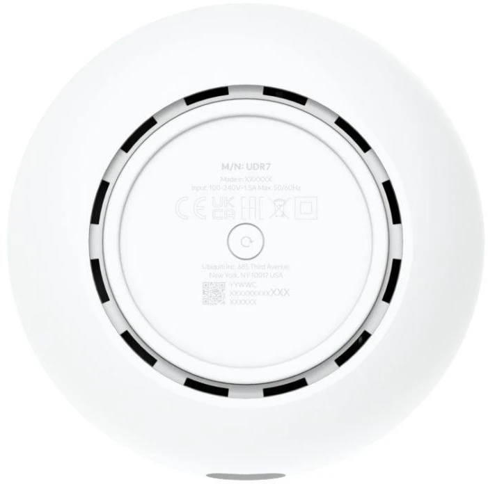 Maršrutizatorius (šliuzas), „UniFi Controller“, NVR, „PoE“ jungiklis, „Wi-Fi 7“ prieigos taškas Ubiquiti UniFi (UDR7-EU)