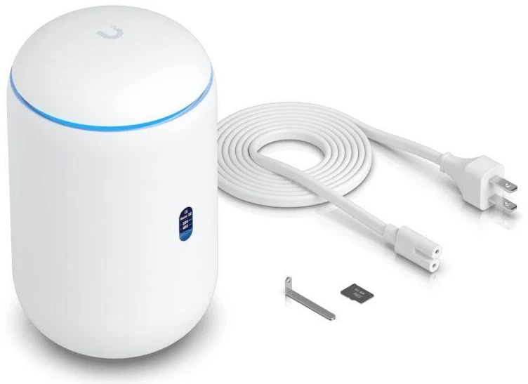 Maršrutizatorius (šliuzas), „UniFi Controller“, NVR, „PoE“ jungiklis, „Wi-Fi 7“ prieigos taškas Ubiquiti UniFi (UDR7-EU)