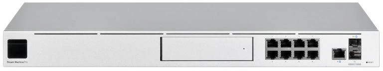 Šakotuvas UBIQUITI UDM-PRO UNIFI DREAM MACHINE 8 PORT SWITCH DAUGIŲ PROGRAMŲ SISTEMA SU 3,5 HDD IŠPLĖTIMU DUAL WAN 10G SFP+ IR 1G RJ45