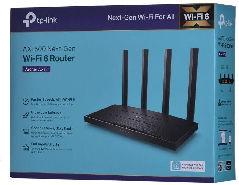 Ausinės Maršrutizatorius TP-LINK Archer AX12