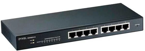 Šakotuvas ZYXEL GS1900-48HP V2, 48-PORT GBE L2 SMART SWITCH, 170 WATT RACKMOUNT (5Y WARRANTY)