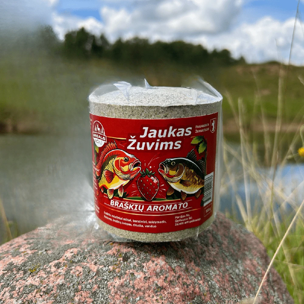 Masals žuvims - braškių aromato, 500g
