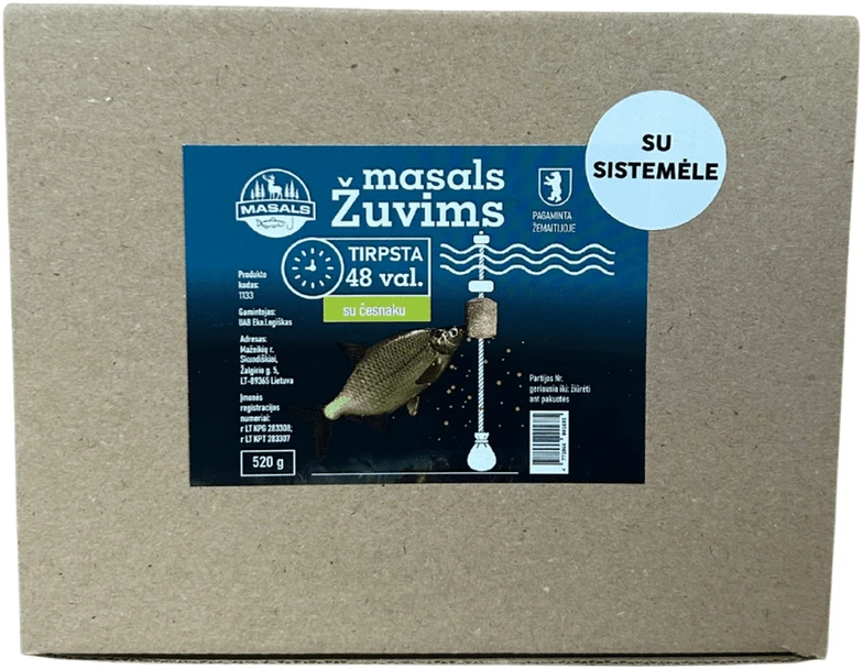 Masals žuvims su česnaku + sistemėlė – pilnas viliojimo rinkinys