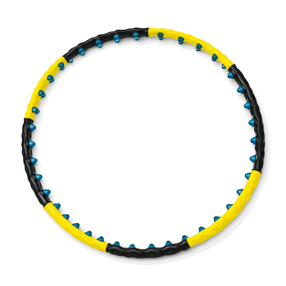 Wozinsky WHH-110 Hula Hoop masažuoklis su mazgeliais - Juodas ir Geltona