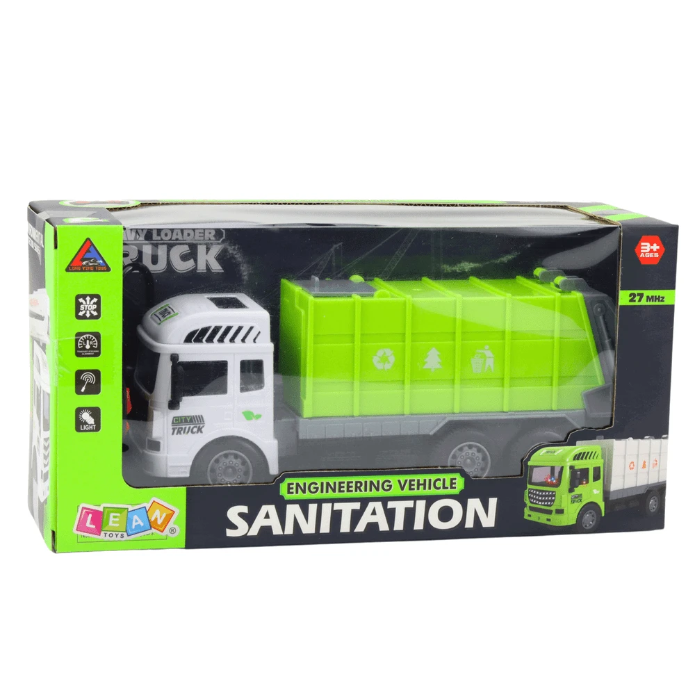 Lean Toys Nuotoliniu būdu valdomas RC šiukšliavežis vaikams