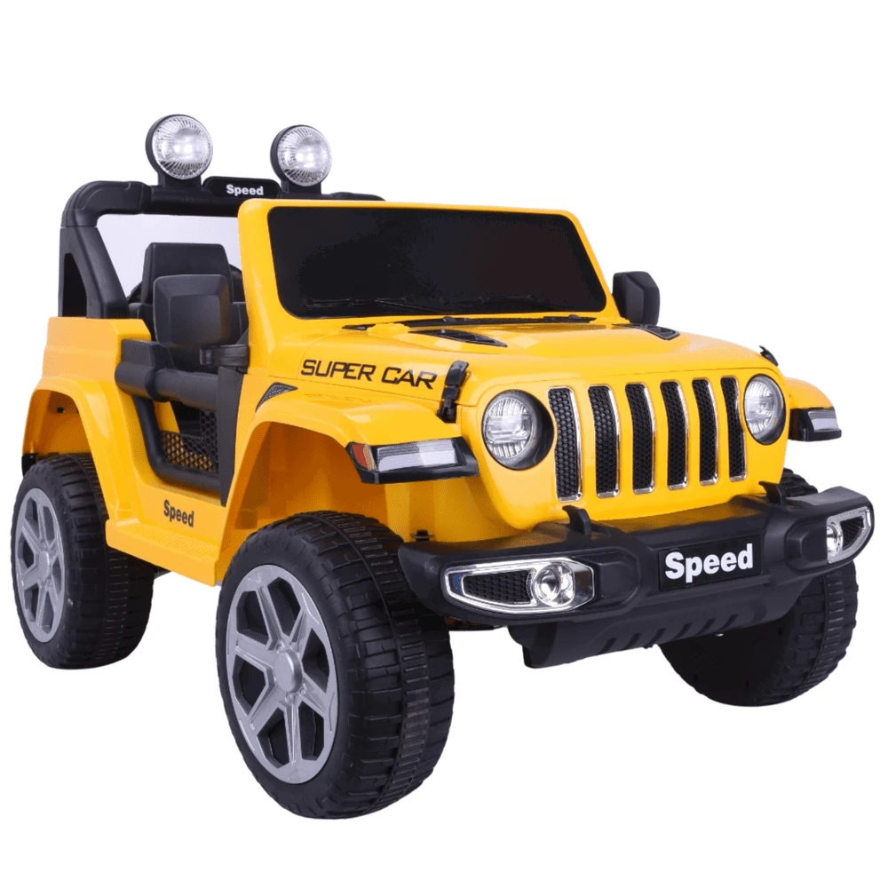 Vaikiškas elektrinis automobilis LEAN CARS FT-938, geltonas, 4x4