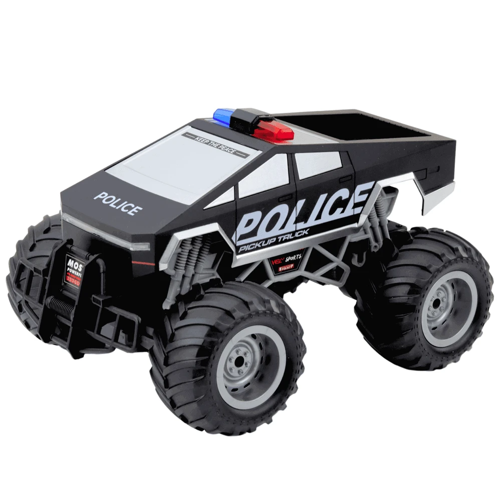 Lean Toys Nuotoliniu būdu valdomas policijos visureigis 1:16