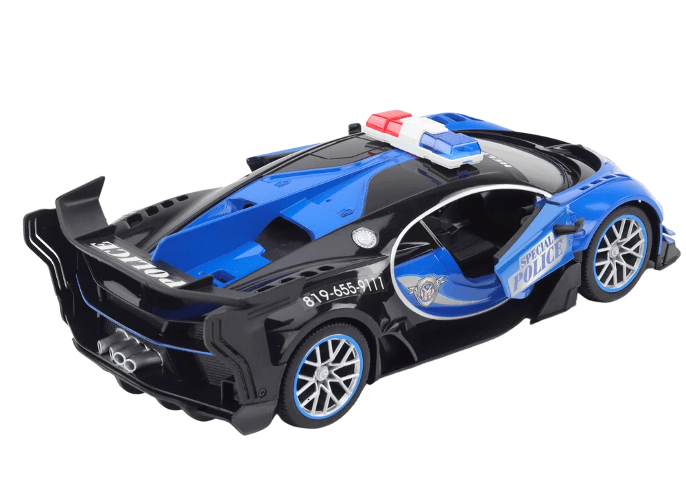 Lean Toys Nuotolinio Valdymo Policijos Automobilis 1:12 Mėlynas