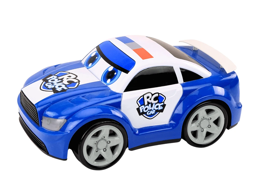 Lean Toys Nuotoliniu būdu valdomas animacinis policijos automobilis su šviesomis ir garsais