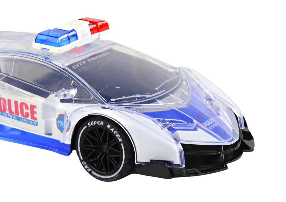 Policyjne Radijo bangomis valdomas policijos automobilis Lean Toys, 1:16