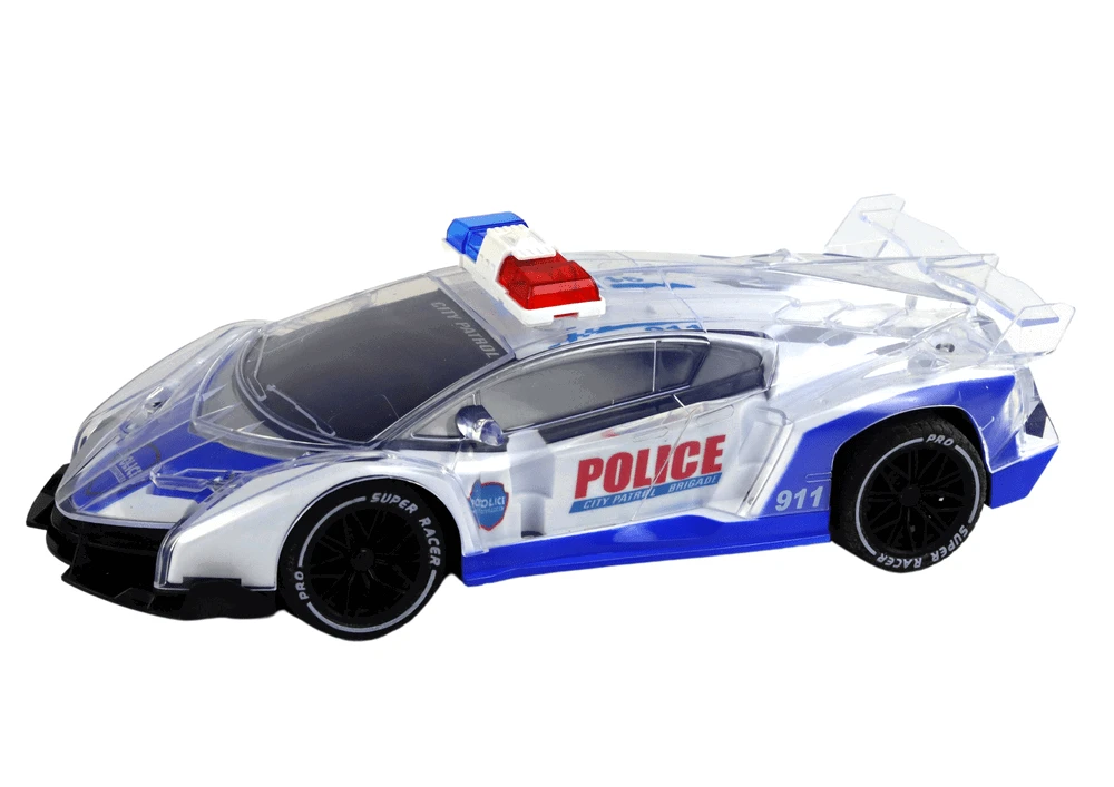 Policyjne Radijo bangomis valdomas policijos automobilis Lean Toys, 1:16