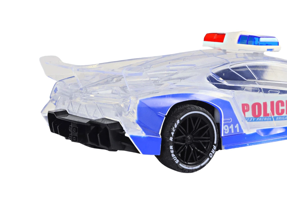Policyjne Radijo bangomis valdomas policijos automobilis Lean Toys, 1:16