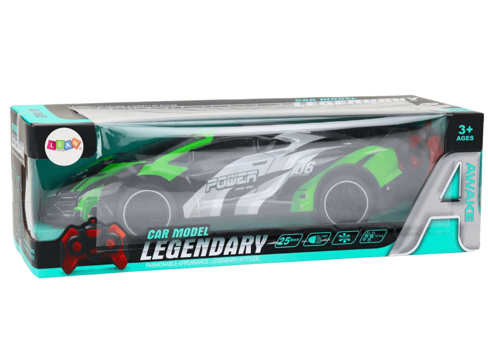 Lean Toys Nuotoliniu Būdu Valdomas Sportinis Automobilis 1:10, 25 km/h, Žalias