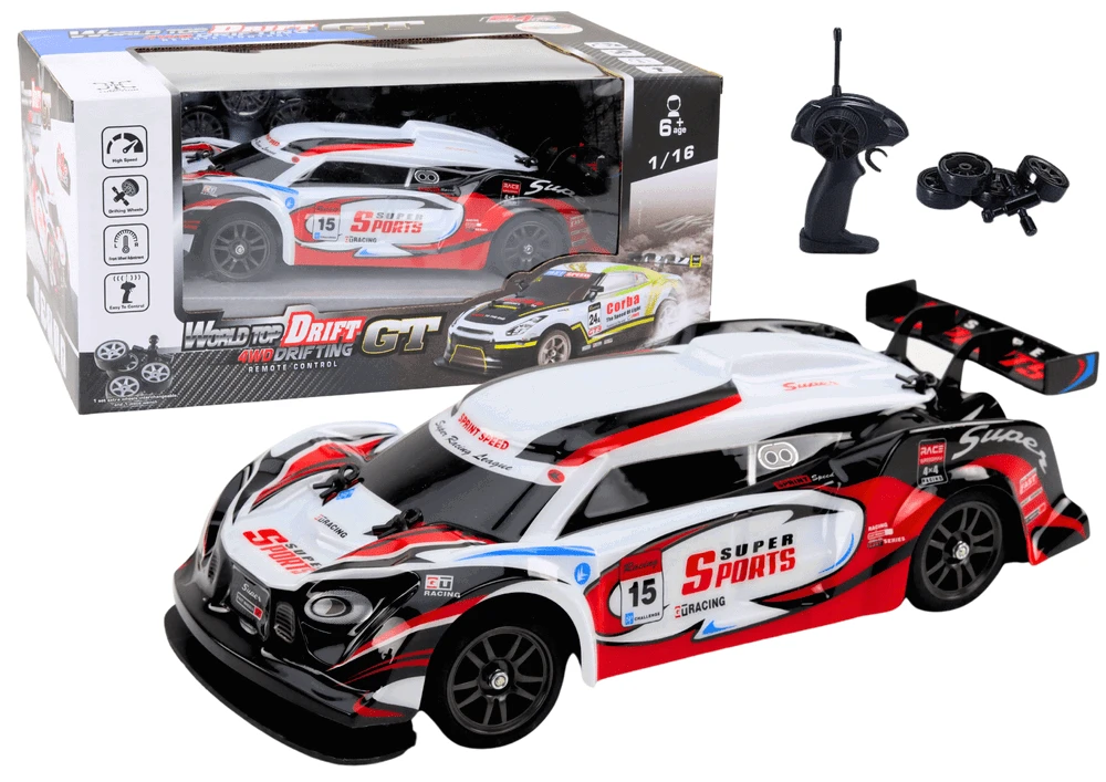 Lean Toys RC Sportinis Automobilis 1:16 su Keičiamais Ratais