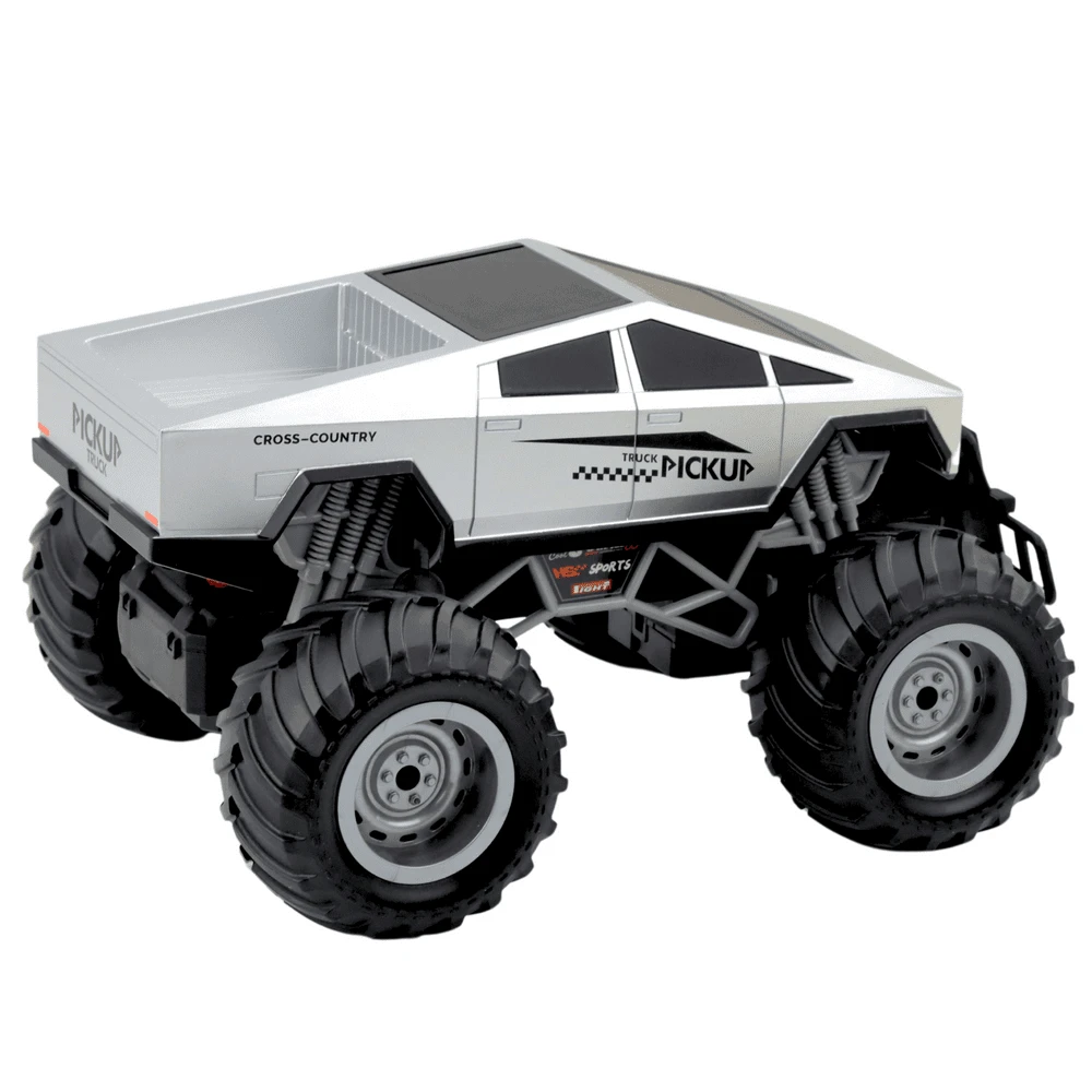 Lean Toys Nuotoliniu būdu valdomas visureigis automobilis RC 1:16 sidabrinis