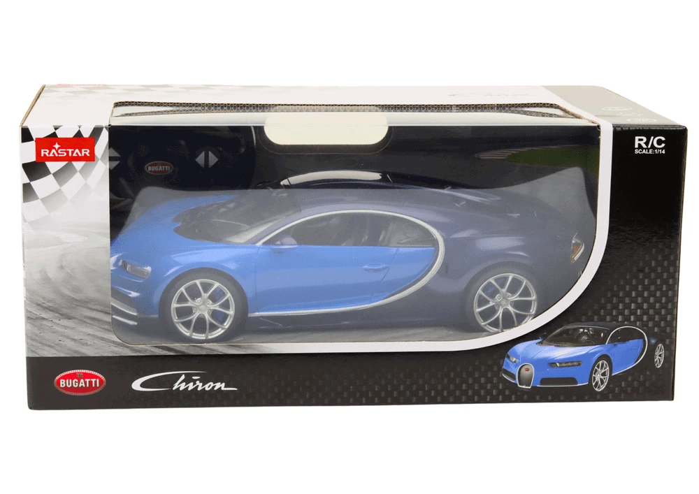 Rastar Nuotolinio Valdymo Automobilis Bugatti Chiron 1:14 Mėlynas