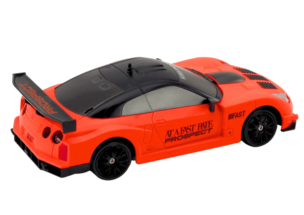 Lean Toys Nuotoliniu būdu valdomas sportinis automobilis 1:24 su keičiamais ratais