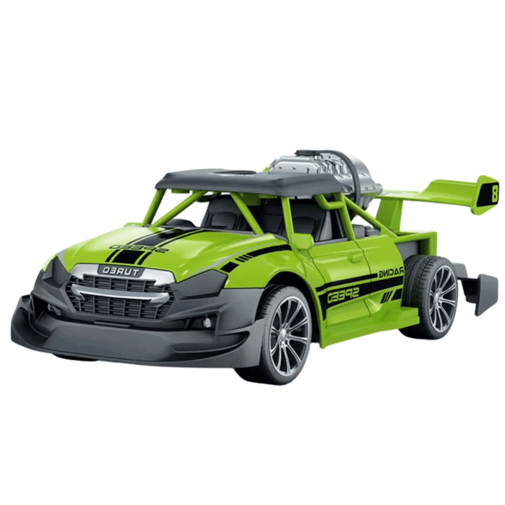 Lean Toys ŽALIAS DŪMUS SKLEIDŽIANTIS RC AUTOMOBILIS 1:20