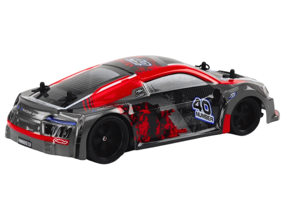 Lean Toys Nuotolinio Valdymo Automobilis 1:18 Guminiai Ratai Raudonas