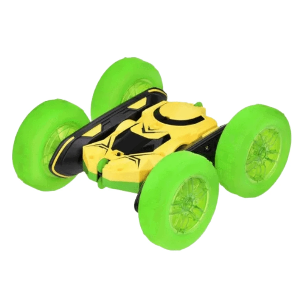 Lean Toys NUOTOLINIU BŪDU VALDOMAS 360° TRIUKŲ AUTOMOBILIS ŽALIAS