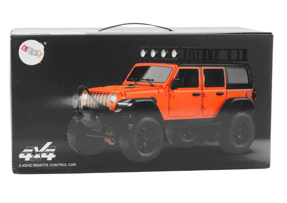Lean Toys Nuotoliniu būdu valdomas visureigis RC 4x4, pilkas