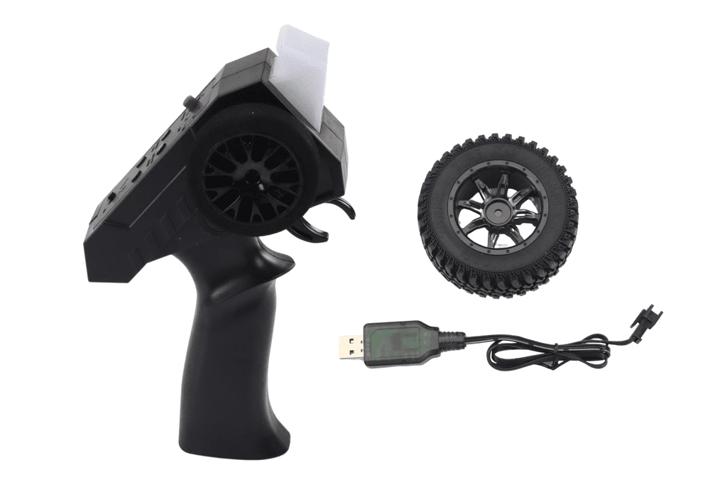 Lean Toys Nuotoliniu būdu valdomas visureigis RC 4x4, pilkas