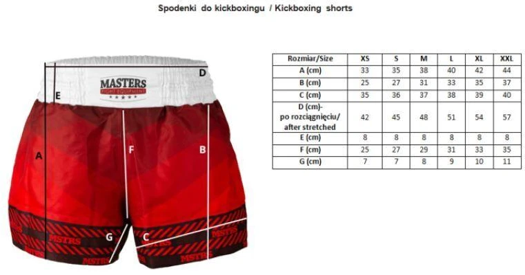 Masters kikbokso šortai Skb-W M 06654-02M