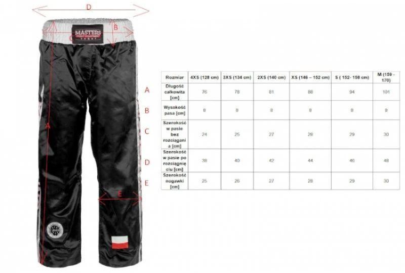 Masters SKBP-100W Kelnės (Wako Patvirtintos) 06805-02M