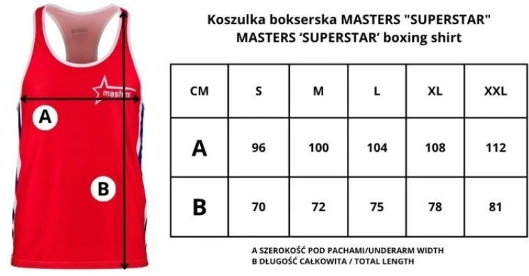 MASTERS SUPERSTAR bokso marškinėliai