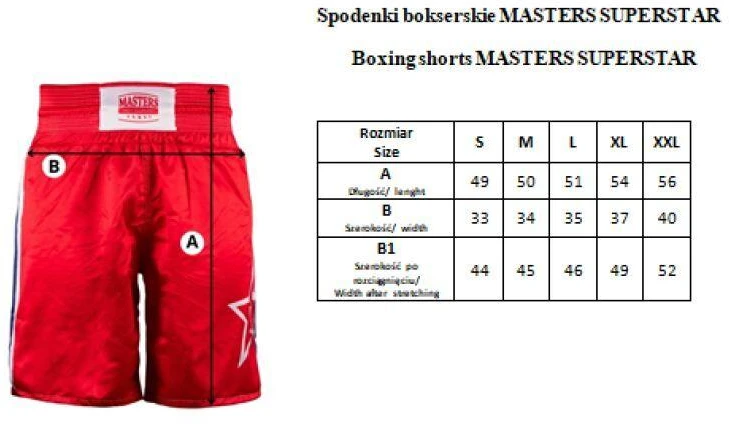 MASTERS SUPERSTAR bokso šortai
