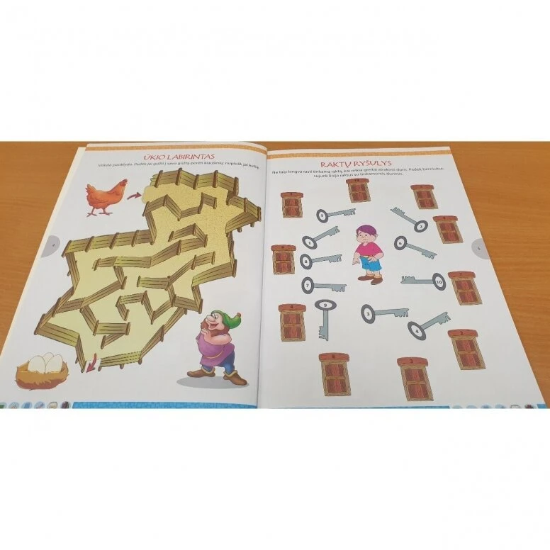 KNYGA Matematinio ir loginio mąstymo užduotys 5-6 metų vaikams