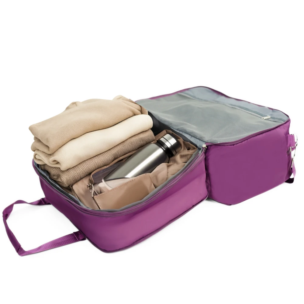Materiałowa torba podróżna Solier SM04 VEA Violetinis