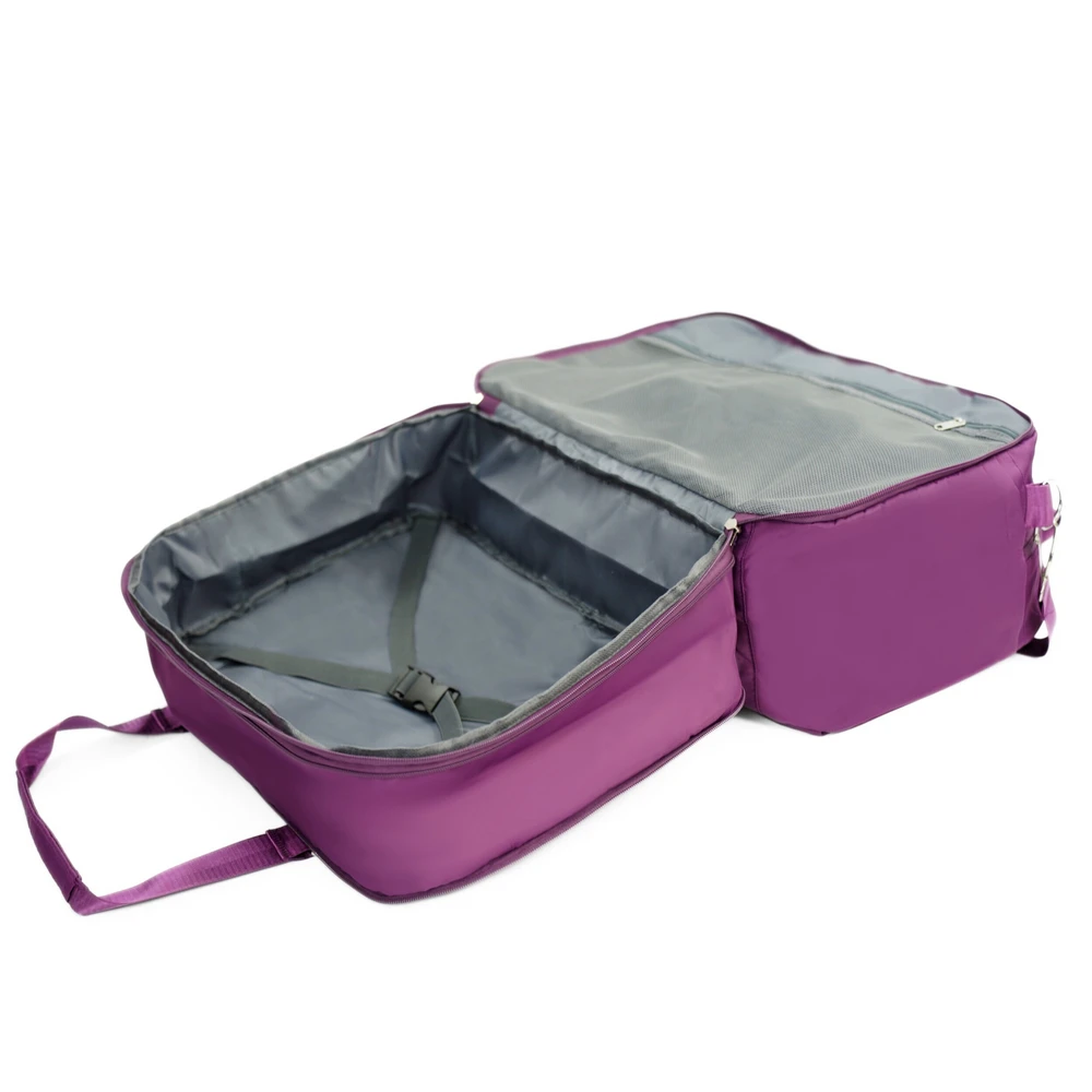 Materiałowa torba podróżna Solier SM04 VEA Violetinis