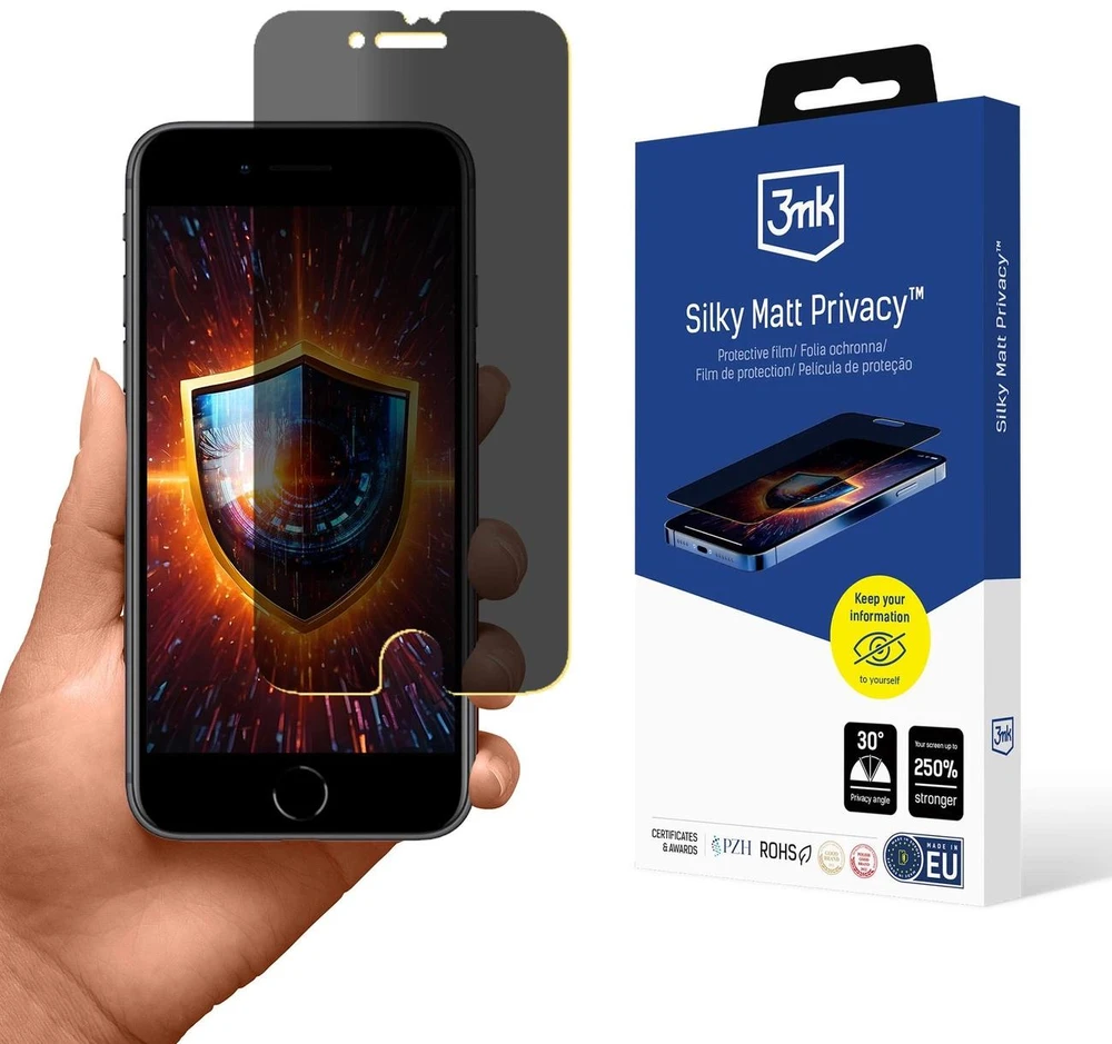 3Mk Matinė privatumo apsauginė plėvelė Silky Matt Privacy“ skirta iPhone SE 2020“