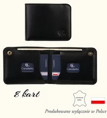 Mažas plonas odinis kortelių piniginė Canaletto E2460s147