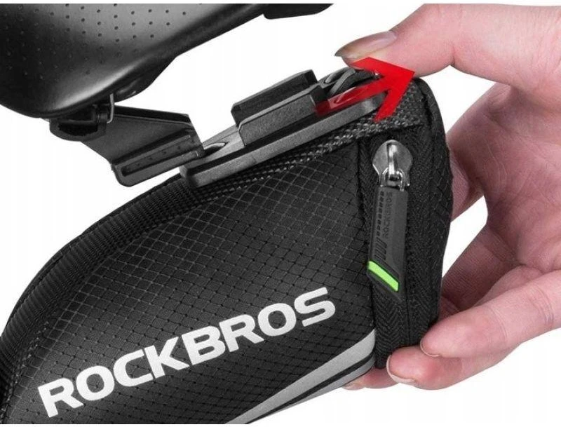 Mažas dviračio balno krepšys, tvirtinamas spaustuku "Rockbros"