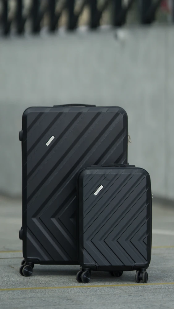 Kelioninis Solier Luggage Mažas salono lagaminas S ABS - Solier 20 KYOTO 1071 - Juodas
