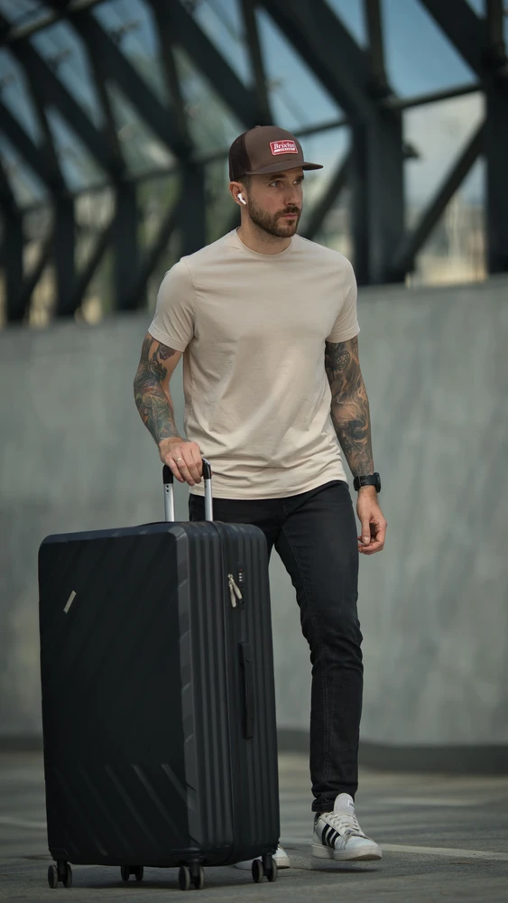 Kelioninis Solier Luggage Mažas salono lagaminas S ABS - Solier 20 KYOTO 1071 - Juodas