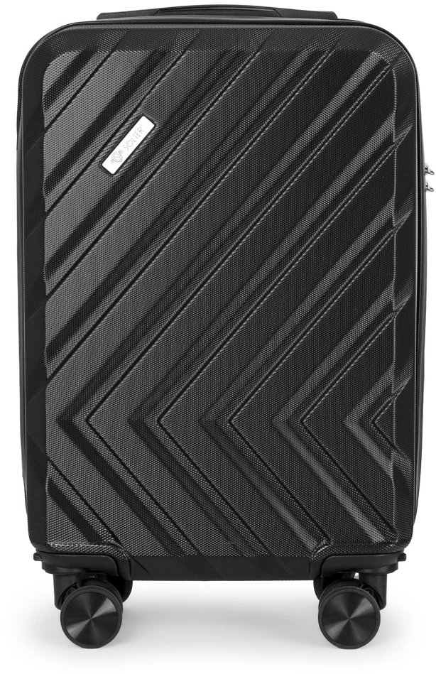 Kelioninis Solier Luggage Mažas salono lagaminas S ABS - Solier 20 KYOTO 1071 - Juodas