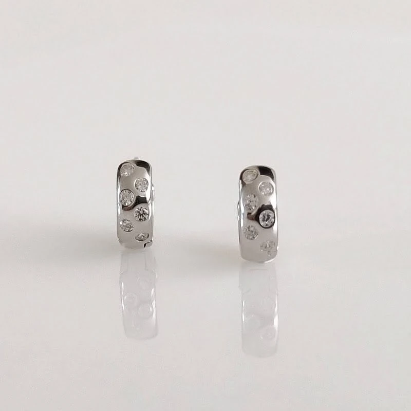 Sidabriniai auskarai Dual