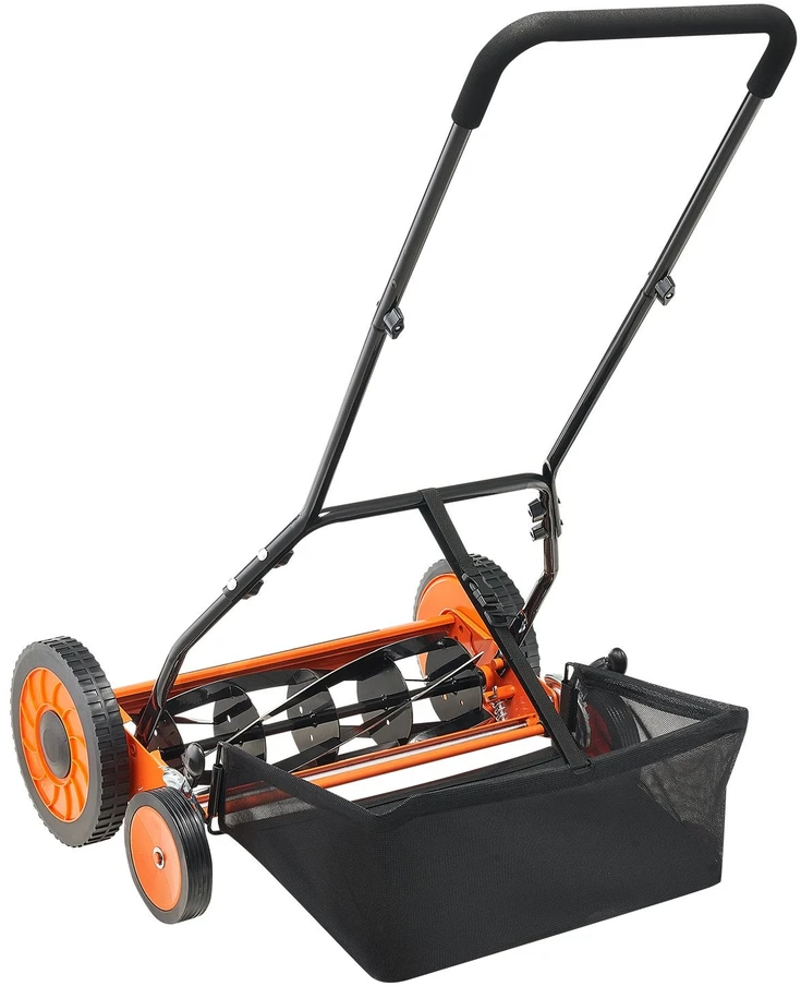 VEVOR 45 cm rankinė vejapjovė su žolės rinktuvu